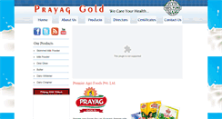 Desktop Screenshot of prayaggold.com